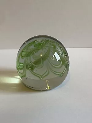 Buy Green Pattern Glass Paperweight • 8£