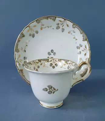Buy ROCKINGHAM Porcelain Cup & Saucer, Pattern 1451 Georgian C1830-1837 • 20£