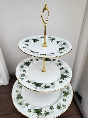 Buy Duchess Ivy Leaf Bone China Cake Stand Part Tea Set Plates • 12£