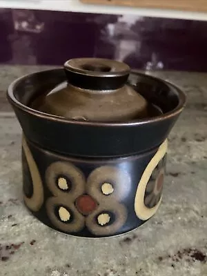 Buy Vintage Retro Denby Arabesque Gill Pemberton Small Storage-cofee/tea Lidded Pot • 12£