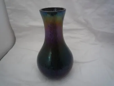 Buy Royal Brierley Glass Vase Iridescent Studio Design By Michael Harris. 6 1/2 Inch • 19.99£
