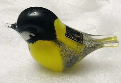 Buy Art Glass Bird Great Tit Langham Glass Designed By Paul Miller Collectable Bnwt • 39.99£