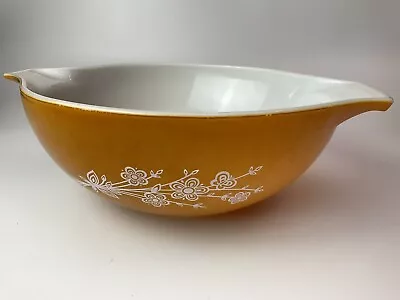 Buy Vintage Pyrex Butterfly Gold #444 Cinderella Mixing Nesting Bowl Big With Handle • 26.60£