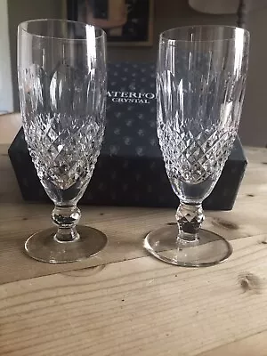 Buy Waterford Crystal Pair Of Colleen Champagne Flutes 2 X Glasses. Boxed • 36£