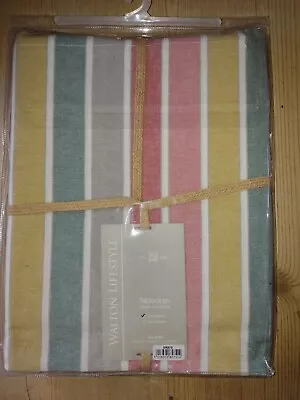 Buy Striped Table Cloth 130cm X 180cm • 18£