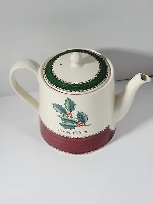 Buy Wedgewood Teapot Sarah's Garden Pine Cone & Holly 5  Queensware England • 26.52£