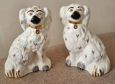 Buy Vintage Pair Of Beswick Staffordshire Mantle Wally Spaniel Dogs 8 Inches • 45£