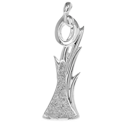 Buy Small Silver Sparkle Romance Art Sculpture Figurine Decorative Diamante Ornament • 12.88£