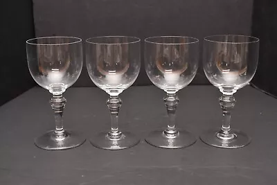 Buy SET 4 Baccarat French Crystal NORMANDIE 6.5  Tall Water Wine Goblets Glasses • 129.66£