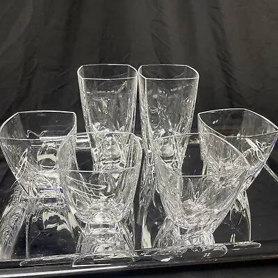 Buy NEW VERA WANG Wedgwood Cabochon HB/ DOF Full Lead Crystal Glasses Set Of 6 #9008 • 76.14£