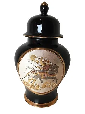 Buy The Art Of Chokin Ginger Jar With SAMURAI WARRIOR Design 24k Carat Japan • 9.95£