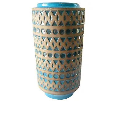 Buy Ceramic Sweden 1960 Vase Upsala Ekeby MCM Art  Pottery Swedish Vase Blue Brown • 86.85£