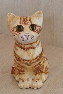 Buy Jenny Winstanley Pottery Size 1 Ginger Kitten Or Cat Cathedral Glass Eyes New • 38£