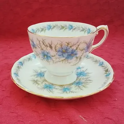 Buy Tuscan Fine English Bone China  Love In The Mist  Cup And  Saucer. Blue (b) • 10£