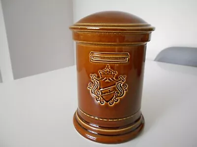 Buy Wade Thorntons Glazed Brown Ceramic Pillar Post Box Money Box With Bung • 8.99£