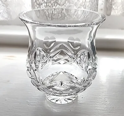 Buy Waterford Crystal Love/Heart Design Hurricane Candle Holder With Box • 33.62£