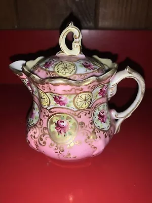 Buy Antique Hand Painted Miniature Teapot With Lid • 19.21£