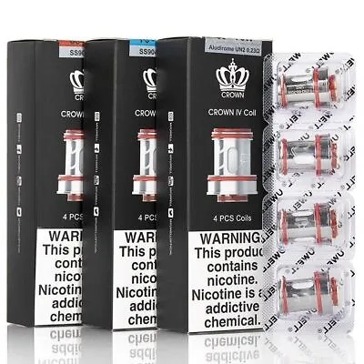 Buy Uwell Crown 4 Replacement Coils (pack Of 4) | Clearance Sale • 7.99£