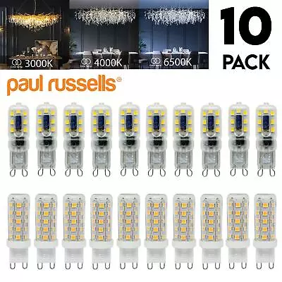 Buy 10 Pack LED G9 2.2W = 20w 3W = 25w Dimmable Capsule Bulb Replacement For Halogen • 25.99£