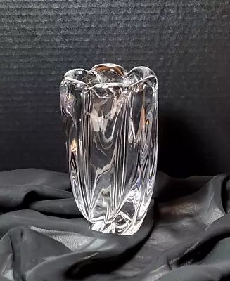 Buy Orrefors Spiral Twist Waterfall Art Glass Vase - Vtg Heavy Swedish Crystal 8  T • 61.82£