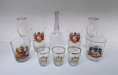 Buy Job Lot Of Vintage Royal Commemorative Glassware Coronation ~ Commemorative Ware • 23£