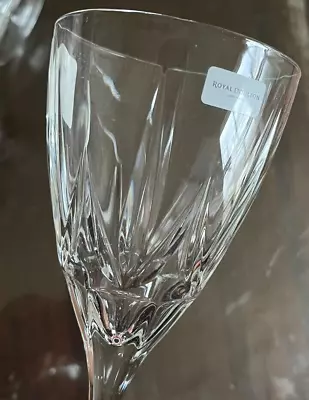 Buy Set Of 6 Royal Doulton Crystal Wine Glasses 8.5in • 54.99£