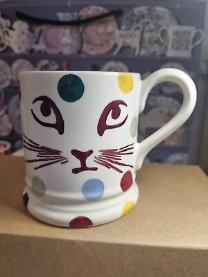 Buy Emma Bridgewater Polka Dot Cat 1/2 Pint. Rare. New. Second Quality. • 27£