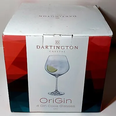 Buy Dartington Crytal 4x OriGin Large Gin Glasses - Rare -NEW BOXED • 19.95£