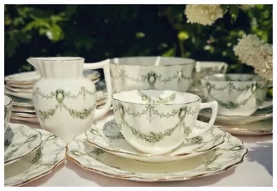 Buy Vintage Aynsley Tea Set Kitch Garden Party Rare English China • 8.27£
