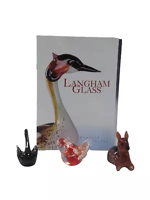 Buy Langham Glass Animals Bundle With Information Booklet X3 Animals- Swan Bird  • 9.99£