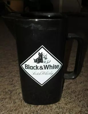 Buy Black And White Scotch Whisky 17cm Water  Jug WADE PDM  Pottery Breweriana • 8.99£