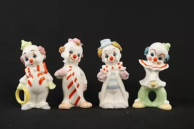Buy Maruri Porcelain Clowns X 4 10cm Tall Produced For British American Glass Co. • 25£