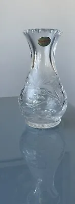 Buy Old Heavy Royal Brierley Crystal Vase Full Lead Cut Crystal Made In England ⭐⭐⭐⭐ • 7£