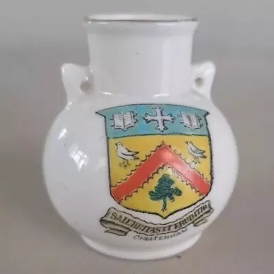 Buy W.h. Goss Crested China - Southport Botanic Gardens Vase - Cheltenham Crest • 2.99£