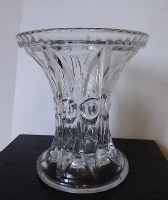 Buy Vintage Art Deco Bagley Pressed Glass Vase  Empress  Range • 16£