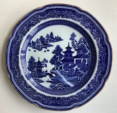 Buy Spode NEW BRIDGE From The Willow Pattern Series Blue -White Plate/Dish-25cm-VGC • 5£