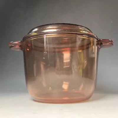 Buy Large, Deep Vintage VISION Corning Amber Glass Pyrex Casserole Dish With Lid • 29.95£