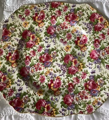 Buy Royal Winton Grimwades Chintz  Summertime  Limited Edition Square Plate - 20cm • 9.99£