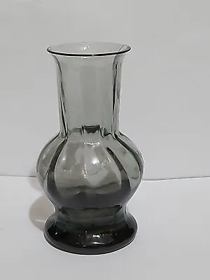 Buy Wedgwood Frank Thrower Smoked Glass Vintage 'Ming' Vase Mid Century Art 14cm  • 12.99£