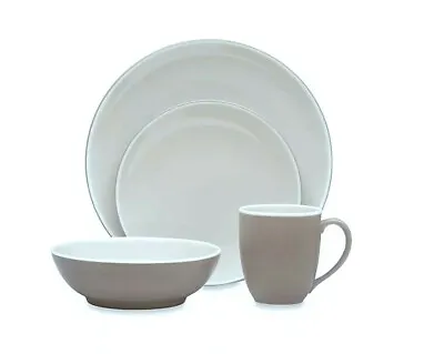 Buy Noritake Color Trio Coupe 4 Piece Dinnerware Set In Clay - NEW 4 AVAILABLE • 42.63£