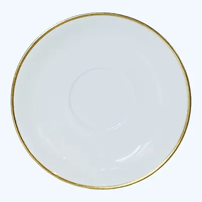 Buy Antique Haviland H&Co France MIRABEAU Porcelain White Gold Saucer NEW • 7.76£