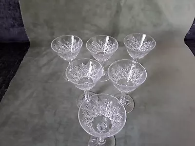 Buy Thomas Webb 'Wellington' Pattern 6 X Liqueur/Cocktail Lead Crystal Glasses • 39.99£