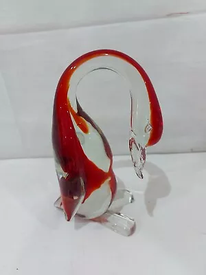 Buy Vintage Murano Red Glass Bird Penguin /Duck / Swan • 32.50£