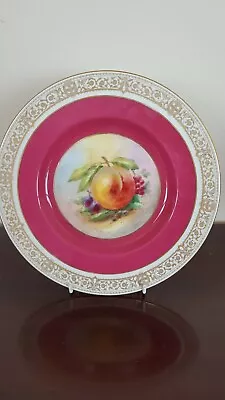 Buy RARE Beautiful Minton Signed Hand Painted Fruit Cabinet Plate J Colclough • 138£