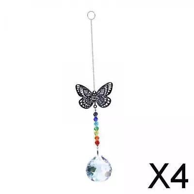 Buy 2-6pack Crystal Ball Rainbow Maker Hanging  Window  Decor Butterfly 1 • 16.64£