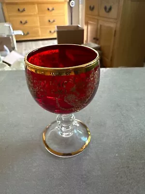 Buy Small Cranberry Coloured Glass • 5£