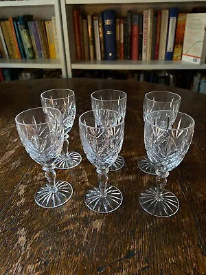 Buy 6 Edinburgh Crystal Vintage Stirling Sherry/port Glasses ~ Size: 5“ X 2.5“ • 26.40£