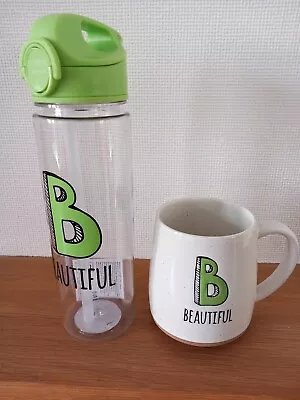 Buy Tesco Matching Mug And Water Bottle B  Beautiful - Both Brand New  • 9£