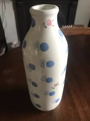 Buy Laura Ashley Rose Spot Ceramic Bottle Stem Vase Cottagecore Shabby Chic • 12.99£