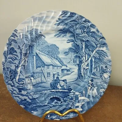 Buy Vintage James Kent, Old Foley 'Country Scene' 22.5cm Small Dinner Plate • 4.95£